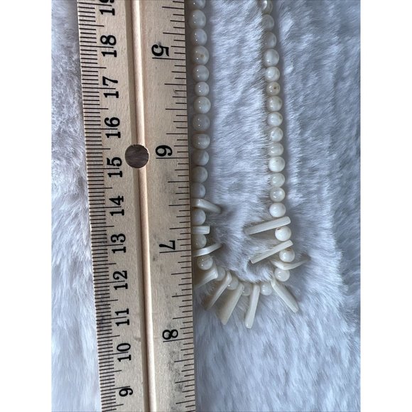 Vintage Fashion Beads Pendant Necklace White - Picture 15 of 15